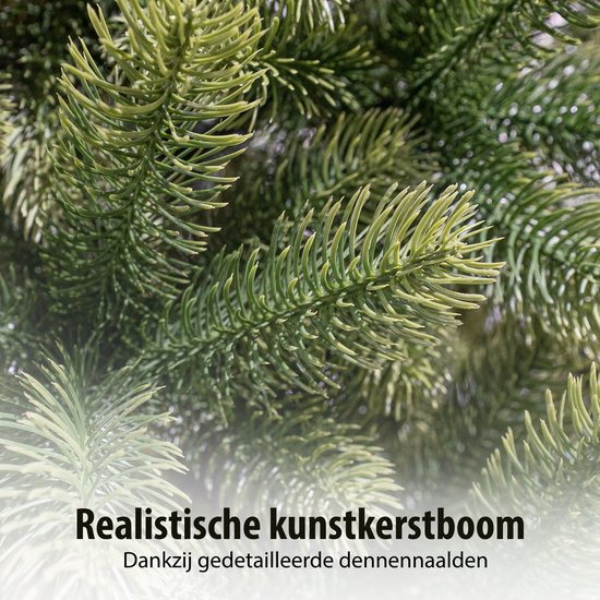 Black Box Trees Nagoya - Sapin de Noël aux aiguilles réalistes et au volume généreux - Décoration de Noël d'intérieur - Sapin artificiel rond aux branches légèrement enneigées - H 210 x Ø 115 cm - Vert
