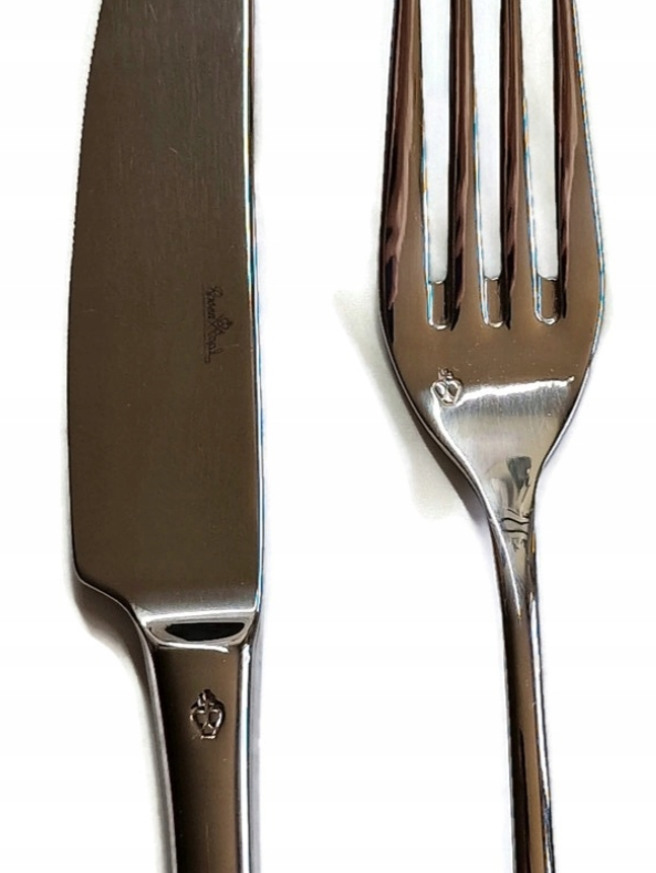 Set de couverts 3 pièces - Rosenthal - (couteau 22 cm, fourchette 20 cm, cuillère 20 cm) - acier inoxydable -  Gris argenté