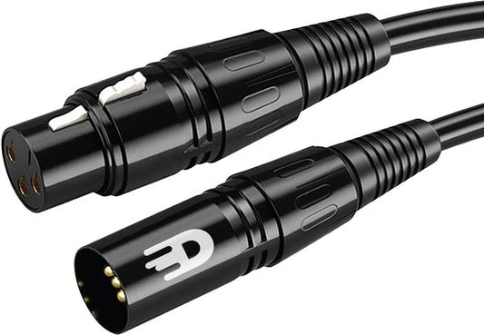 Câble XLR Drivv. Premium - Câble de microphone - Mâle vers femelle 3 broches - 1 mètre