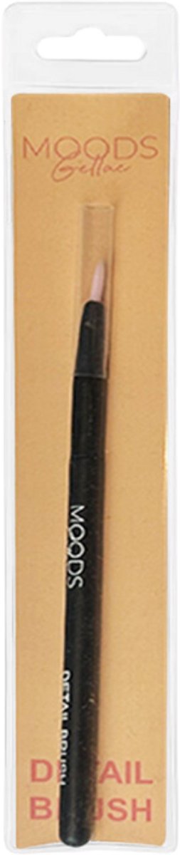 Moods Gellac Detail Brush Black - 8 cm - Pinceau professionnel pour les lignes fines et la décoration détaillée des ongles
