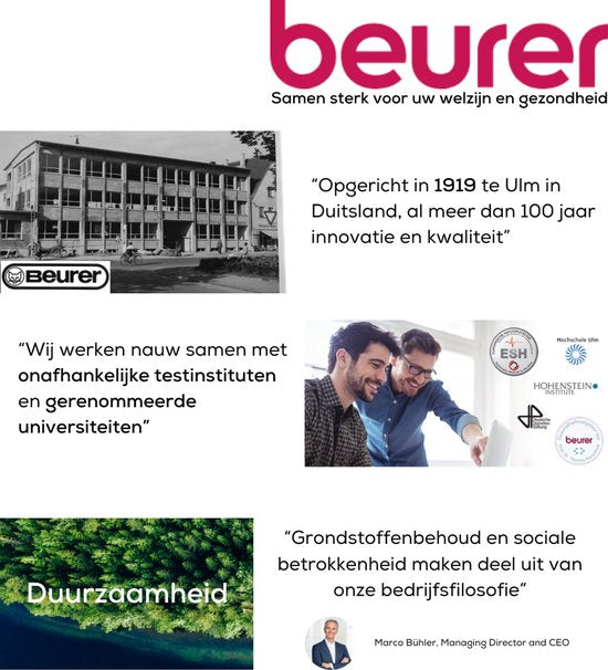 Beurer BM 44 Basic XL Tensiomètre à bras - Recommandé par la Fondation des maladies du cœur - Écran lumineux XL - Brassard 22-30 cm - Validé cliniquement - Application HealthManager Pro - Rythme cardiaque irrégulier