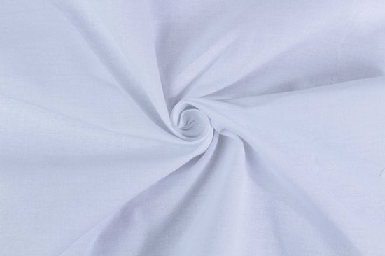 Drap-housse DoubleDry 90x200 cm - 100% coton naturel - doux et respirant - élastique rond - OEKO-TEX & BSCI - Blanc