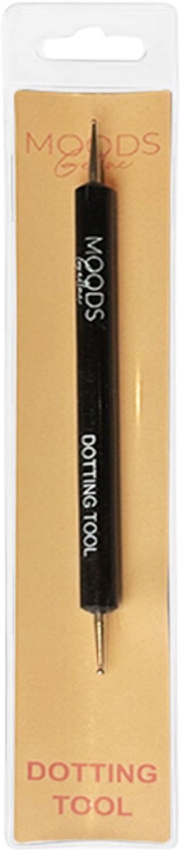 Moods Gellac Pointeur pour le Nail Art - Noir - 8 cm x 1 cm x 1 cm - Double pointe pour des points et des motifs parfaits