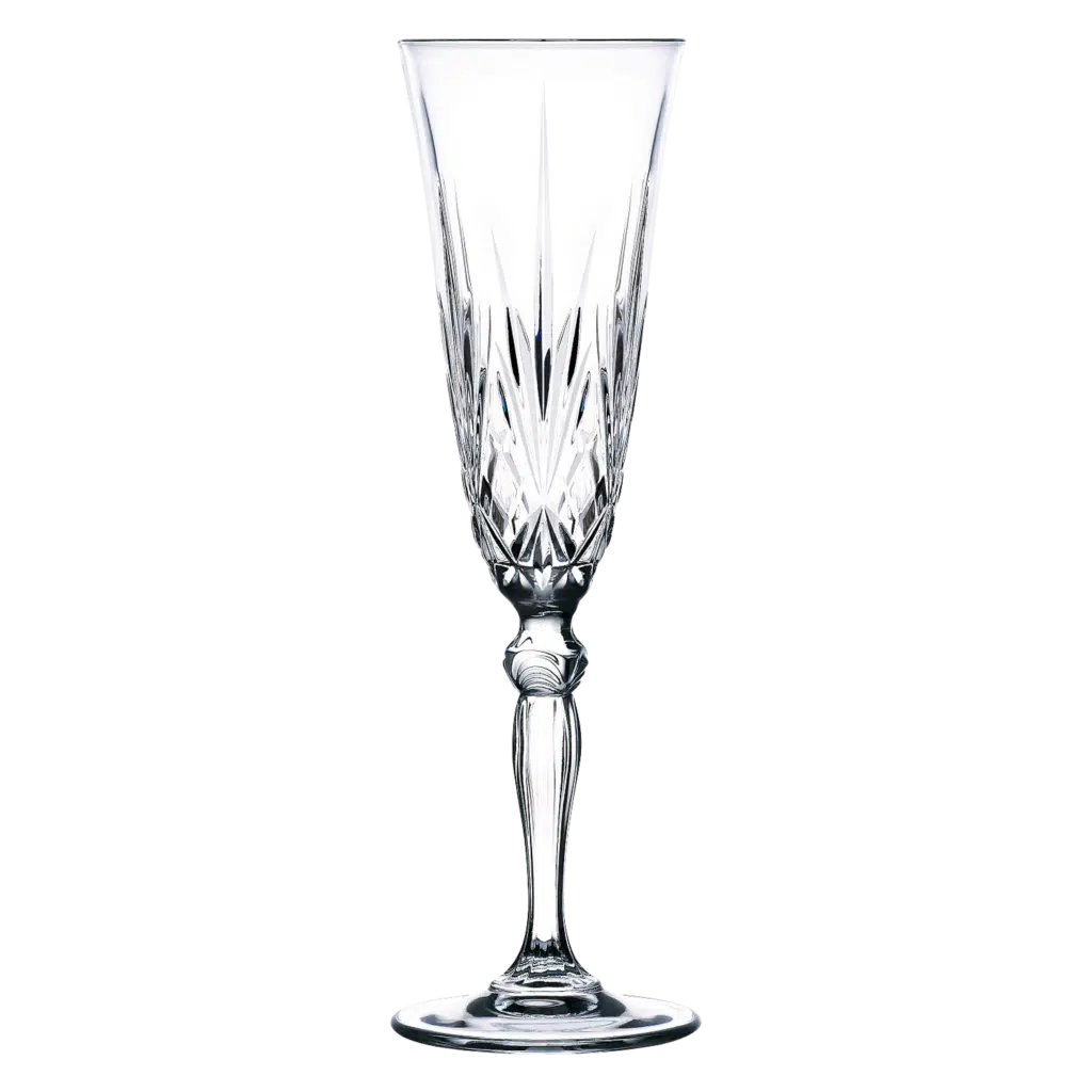 RCR Melodia 18-Piece Glass Set - Verres à vin 28 cl, Coupes à champagne 16 cl, Gobelets 32 cl - Verre en cristal