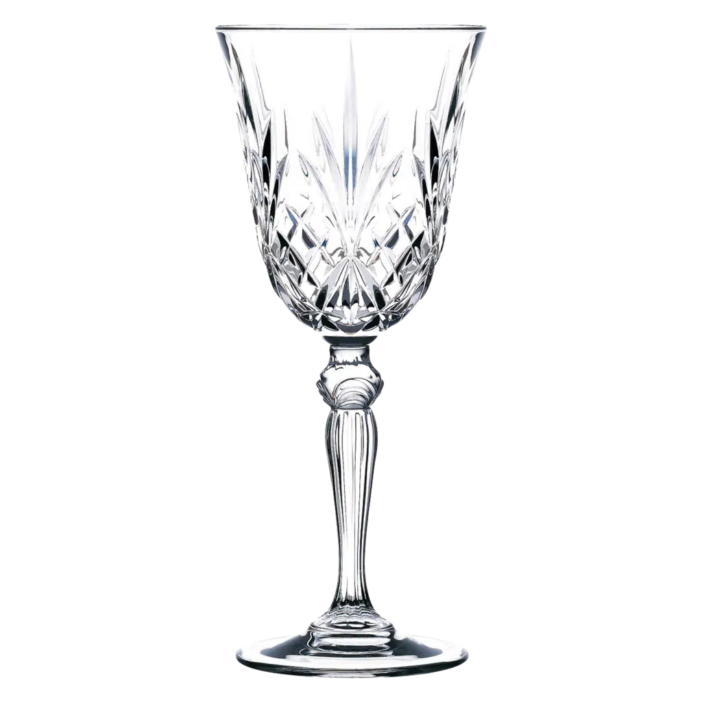 RCR Melodia 18-Piece Glass Set - Verres à vin 28 cl, Coupes à champagne 16 cl, Gobelets 32 cl - Verre en cristal