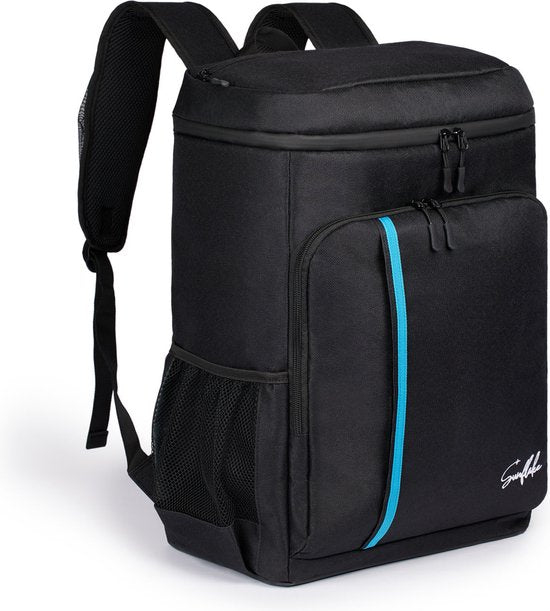Sunflake Cool Backpack Large 30 Liter - Cool Bag Backpack with Bottle Opener - XXL Cool Backpack for Men & Women - Cool Backpack - Black