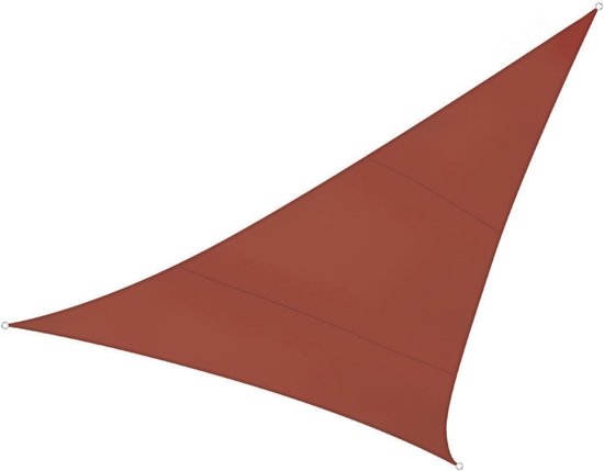 Perel Toile d'ombrage, hydrofuge, 5 x 5 x 5 m, 160 g/m², polyester, triangle, terracotta