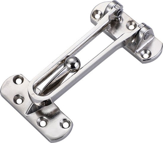 BRASQ Arrêtoir de porte avec matériel de fixation, argent - Sécurité des portes - Protection contre les effractions