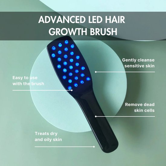 Brosse LED ErthSkin London pour la croissance des cheveux
