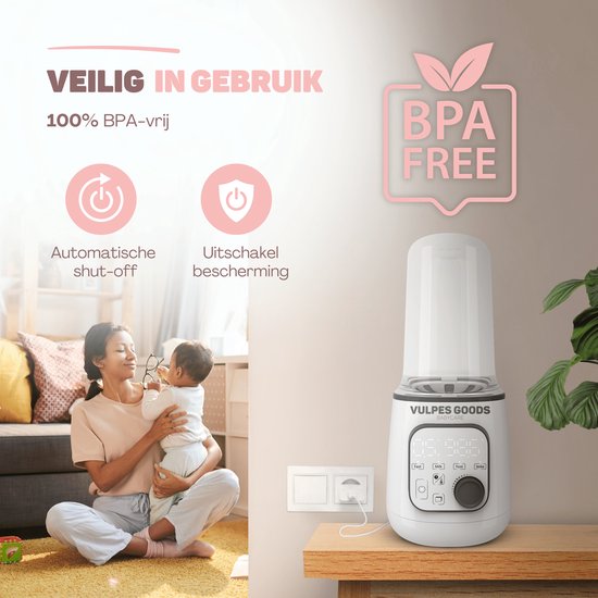 Vulpes Goods® BabyCare - Chauffe-biberon PRO 10in1 - Chauffe-biberon - Chauffer les liquides et les aliments
