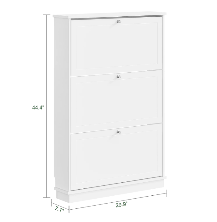 Armoire à chaussures SoBuy 76 x 18 x 113 cm - Blanche - Peut contenir 12 paires de chaussures