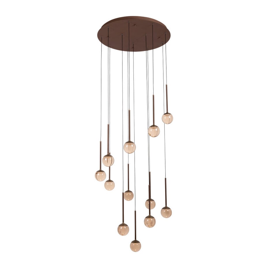 Suspension Lucide Calina - LED - Intensité réglable - Ø 69,9 x 209,3 cm - Couleur café