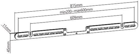 Sonos® Arc soundbar wall mount - support mural