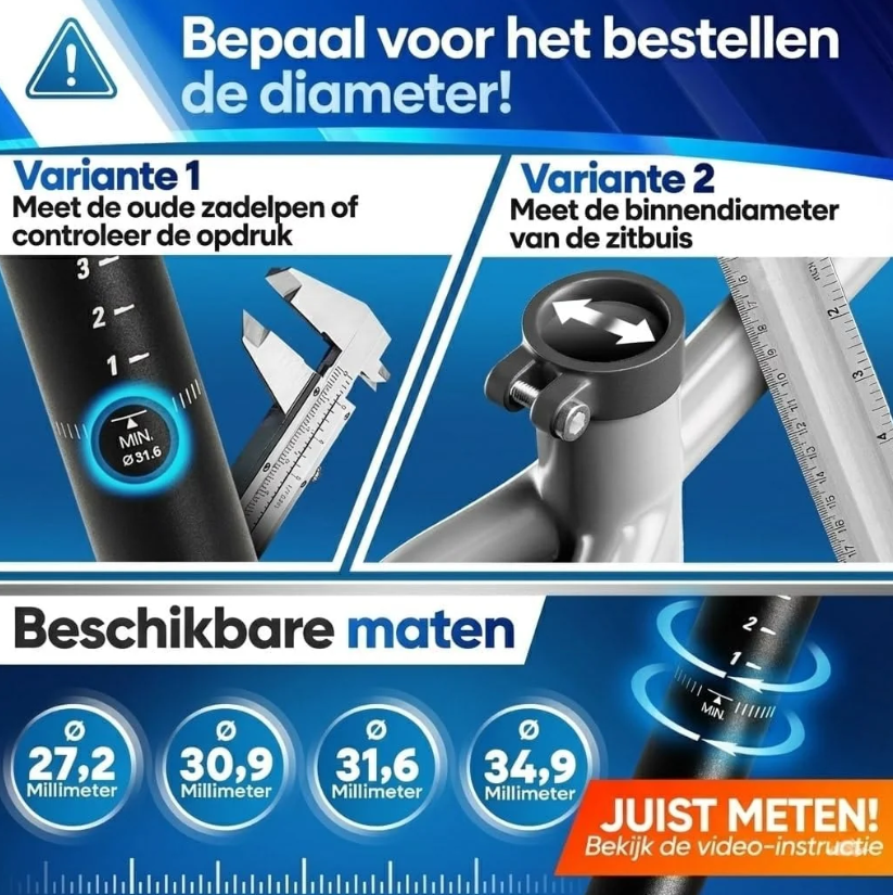 Tige de selle à suspension NextCover - Noire - Ø 31,6 mm - Parallélogramme, technologie Comfort-Spring