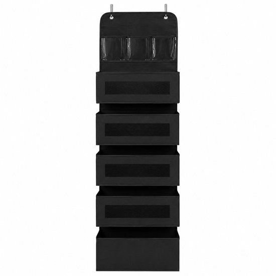 Organiseur de porte à 5 compartiments – Rangement suspendu – Accroche-porte – Modulable