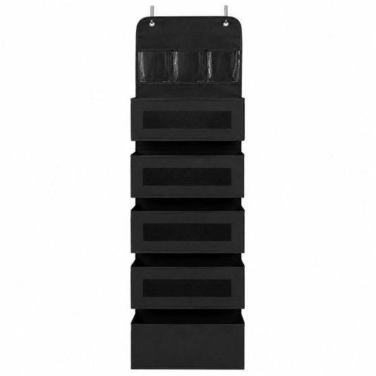 Organiseur de porte à 5 compartiments – Rangement suspendu – Accroche-porte – Modulable