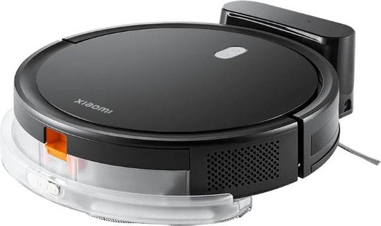 Xiaomi Robot Vacuum E5 - Robot aspirateur - Avec fonction de lavage - Adapté aux animaux de compagnie - Brosses latérales doubles - Noir - 2024