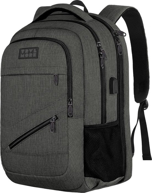 TRVLMORE Sac à dos - 36L - 17 inch - Sac à dos pour ordinateur portable - Sac d'école - Homme et femme - Sacoche pour ordinateur portable - Splashproof Gris Vert