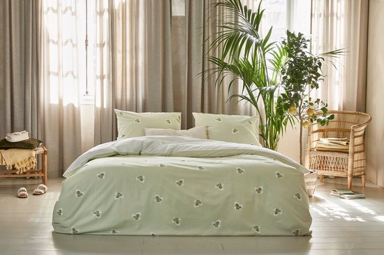 Walra Housse de couette Glossy Grapevine - 200x220 - 100% Coton (BCI) - Vert