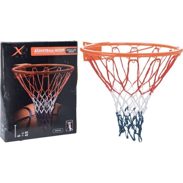 XQ Max Luxury Basketball Ring avec filet - 3 pièces - 46 cm