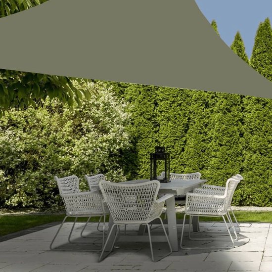 ProGarden - Toile d'ombrage triangulaire - 3,6 x 3,6 x 3,6 m - verte