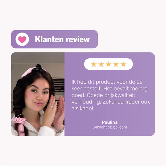 Soft & Silky Heatless curls - Satin - Incl. 2 chouchous et 1 pince à cheveux - Rouleaux à cheveux - Boucles - Boucles sans chaleur - Boucle à cheveux - Produits pour cheveux bouclés