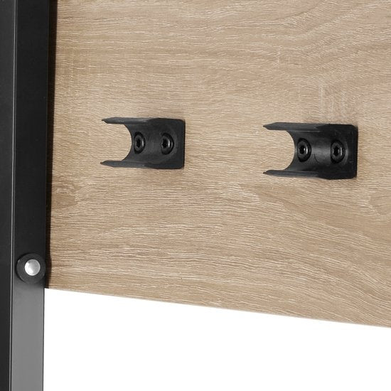 tectake® - Lot de 2 tables d'appoint Phoenix pliantes - brun clair - 404778
