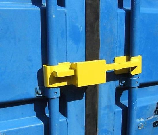 All Ride Container Lock 5KG - Serrure pour conteneur et remorque - réglable de 23 à 43 CM - acier trempé - 3 clés de rechange incluses - jaune
