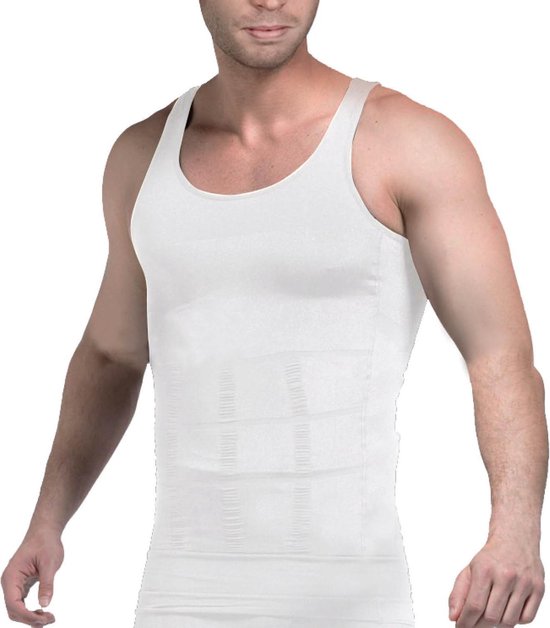 Maillot de corps amincissant - Homme, blanc - Taille XXL