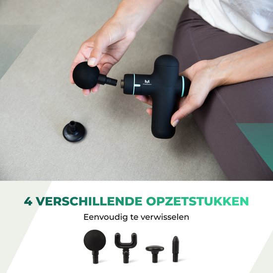 Massagerr® Mini Massage Gun PRO - Appareil de massage pour la relaxation et la détente - Pistolet de massage noir - Appareils de massage - Relaxation - Appareil de massage professionnel - Pistolet de massage