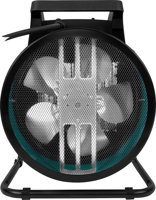 VONROC Chauffage électrique - chauffage soufflant - chauffage d'atelier - puissance 400V - 6000W/9000W - céramique - thermostat - pour pièces jusqu'à 80m2