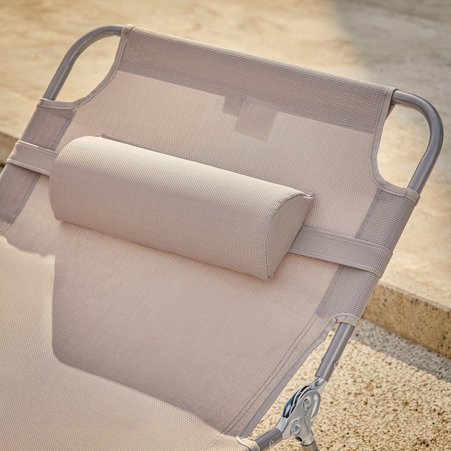 SoBuy Chaise longue - Pliable - Max. 120 kg - 195 x 63 x 30 cm - Blanc