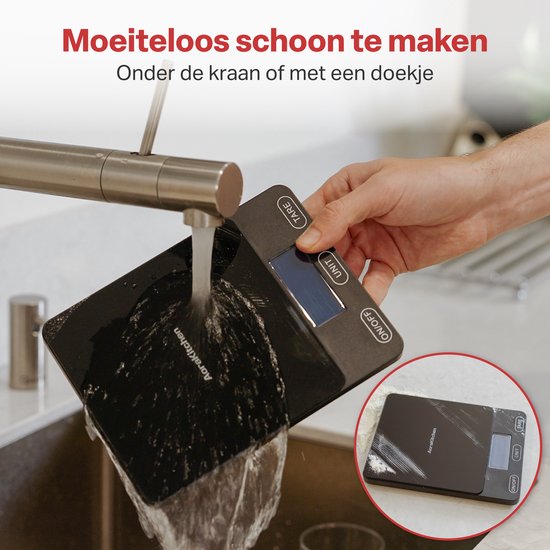AoraKitchen Balance de cuisine numérique - rechargeable par usb - 1g à 15kg - balance de précision - tare