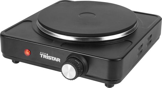 Plaque de cuisson électrique Tristar 1 500 W - KP-6151 - 1 zone de cuisson - Autonome - Noir