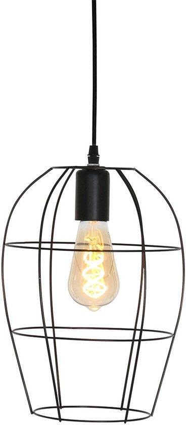 Suspension Minimalics 2705ZW – Noire, réglable de 35 cm à 185 cm, design scandinave, avec douille E27, de la marque Mexlite, fabriquée en métal, en plastique et avec des composants électroniques