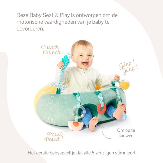 Sophie la girafe Baby Seat & Play - Chaise haute avec activités - Jouet pour bébé - Cadeau de naissance - Cadeau pour baby shower - À partir de 3 mois - 27 x 55 x 50 cm