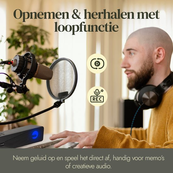 Barre de son Denver avec Bluetooth - support pour téléphone et éclairage intégré - DSB1011