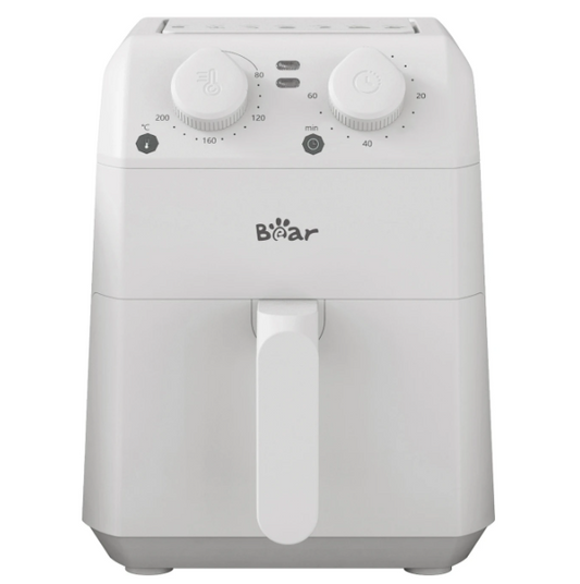 Bear QZG-K12T1 Friteuse à air chaud compacte 3 L - Blanche - 20,5 x 26,5 x 28,5 cm