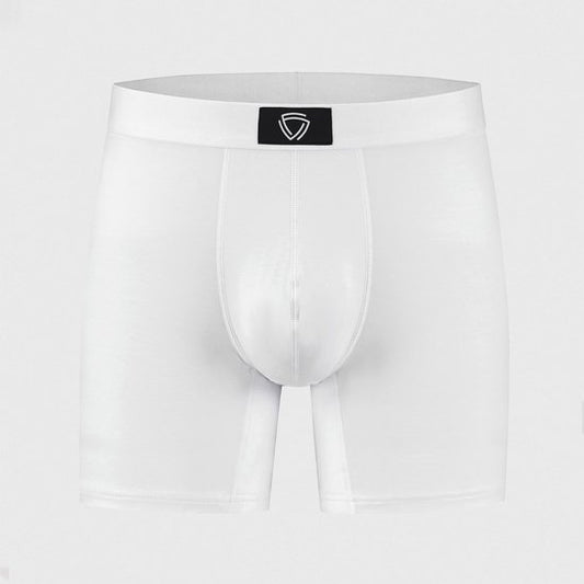 Fibershirts Anti-Sweat Boxer Shorts - Sweat Pad intégré - MicroModal respirant - Anti-Transpiration - Hommes - Taille L - Blanc