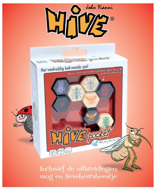Jeu de voyage Hive - Jeu de poche - Extensions « Moustique » et « Coccinelle » incluses