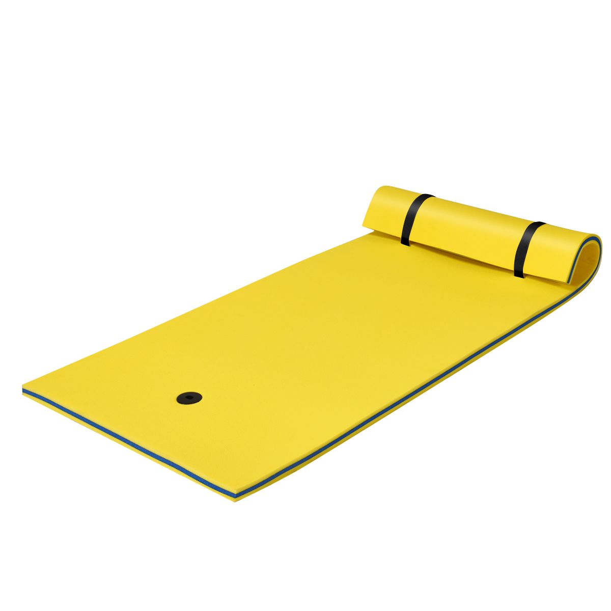 Coast Watermat Tapis flottant en mousse XPE - 220 x 90 x 4 cm - Jaune