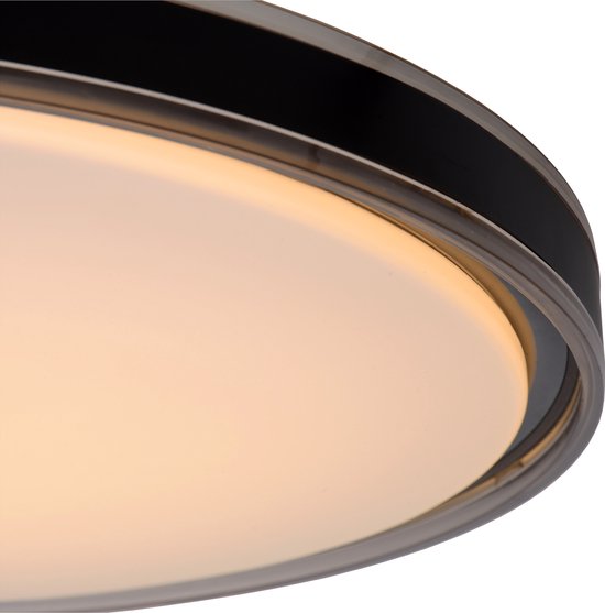 Lucide SILAS - Plafonnier - Ø 48,5 cm - LED à intensité variable - 1x36 W 2700 K - 3 niveaux de réglage - Fumé