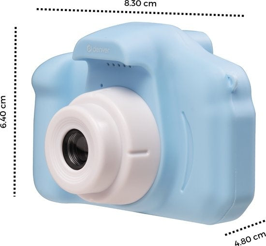 Denver Kids' Camera Full HD - Caméra selfie - 40MP - Appareil photo numérique pour enfants - Photo et vidéo - Jeux - KCA1340 - Bleu