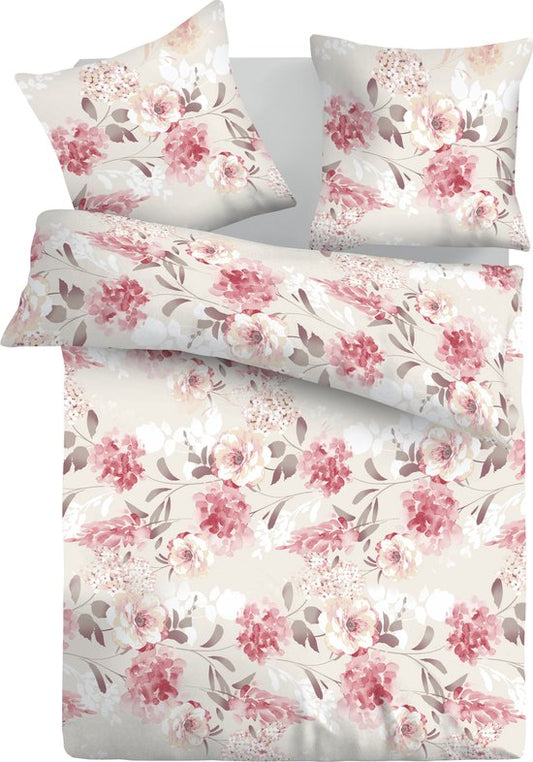 Vitality Pur - Tanea R Housse de couette - 240x200/220 cm - Deux Taies d'oreiller 60x70 cm incluses - 100% Coton