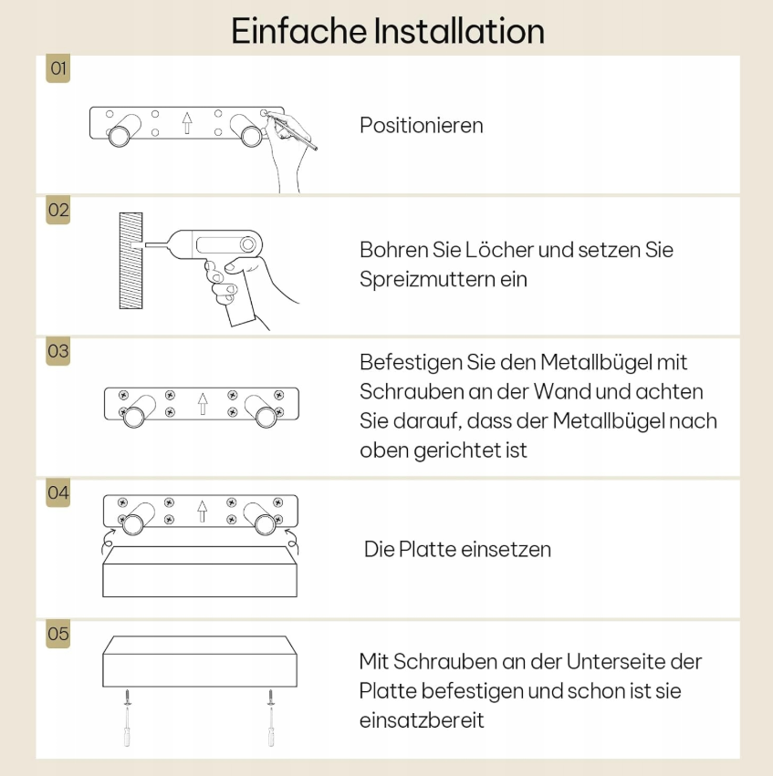 Esituro White Floating Wall Shelf MDF Gloss White 30 x 23 x 3.8 cm - Bibliothèque murale moderne