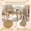 Table pour enfants Coast avec 2 chaises - Naturel - 60 x 60 x 43,5 cm