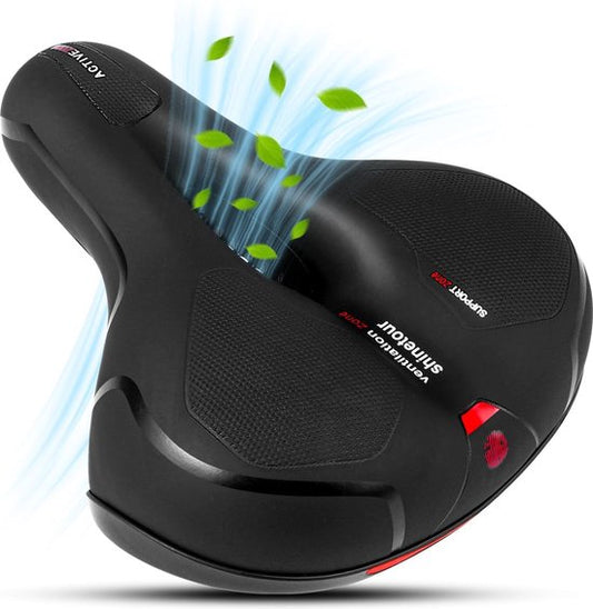 Selle vélo unisexe - Ergonomique - Avec suspension - Selle vélo - Selle gel - Vélo de course - Vélo de montagne - Femme - Selle - Accessoires - Selle jupe femme - Porte-vélos - Rail de selle - Noir - Proskill