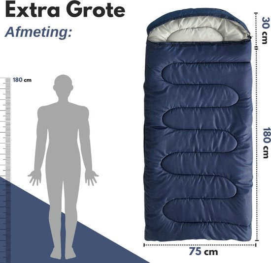 Sac de couchage momie Vertrex Tri-Season Adventure - Sacs de couchage adultes - Camping - Bleu
