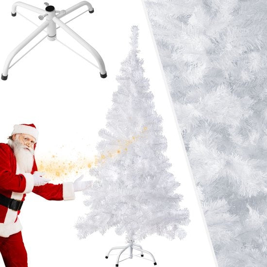 Tectake - blanc Arbre de Noël Artificiel - 180 cm - avec support - Arbre de Noël - Pin - 533 points - 402821