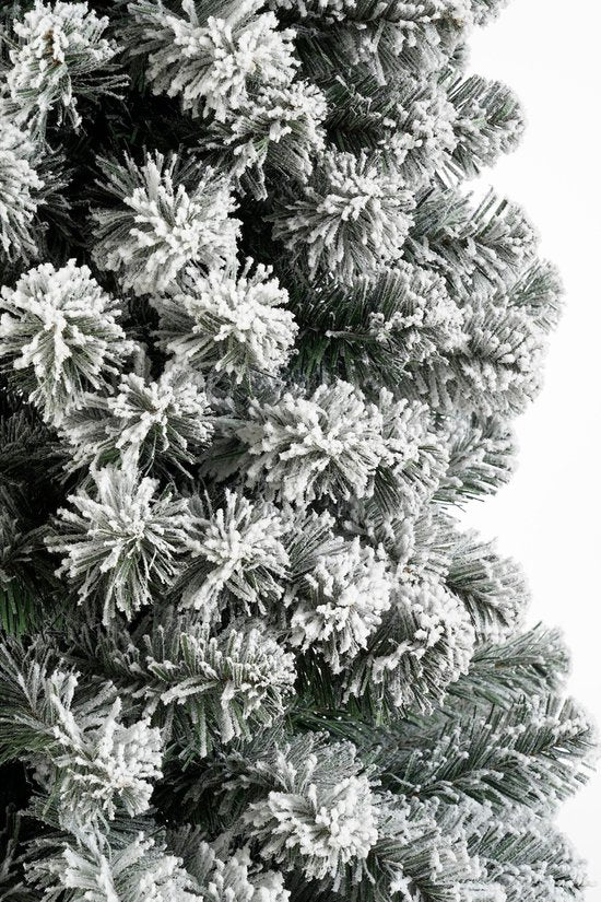 Arbre de Noël artificiel Black Box Trees - Arbre de Noël artificiel H 215 x Ø 56 cm - avec de la neige - Vert givré